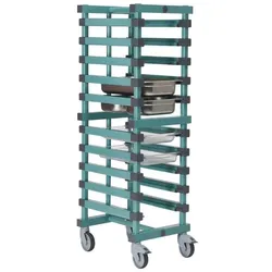 Gastro-Inox Rea Regalwagen aus Kunststoff mit 12 Etagen 470x610x1850mm