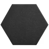 Home Deluxe Akustikplatten Hexagon selbstklebend SILENT - Schwarz, | 20er Set