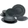 CreaTable Rondo Schiefer Tafelservice-Set schwarz, 12-tlg. (33320)