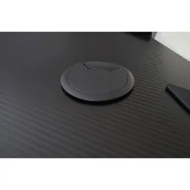MCW Schreibtisch MCW-F11, Computertisch Jugend-Schreibtisch, Gaming 120x75cm MVG schwarz