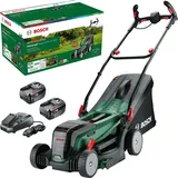 Bosch Akku-Rasenmäher UniversalRotak 2x18V-37-550 (bis zu 500 m2 mit 2X 4,0 Ah Akkus; 18 Volt System; Schnittbreite 37 cm; 2 x 18V 4,0 Ah Akkus und Ladegerät)