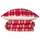 SCHIESSER Morris Kariert Rot 135 x 200 cm + 80 x 80 cm