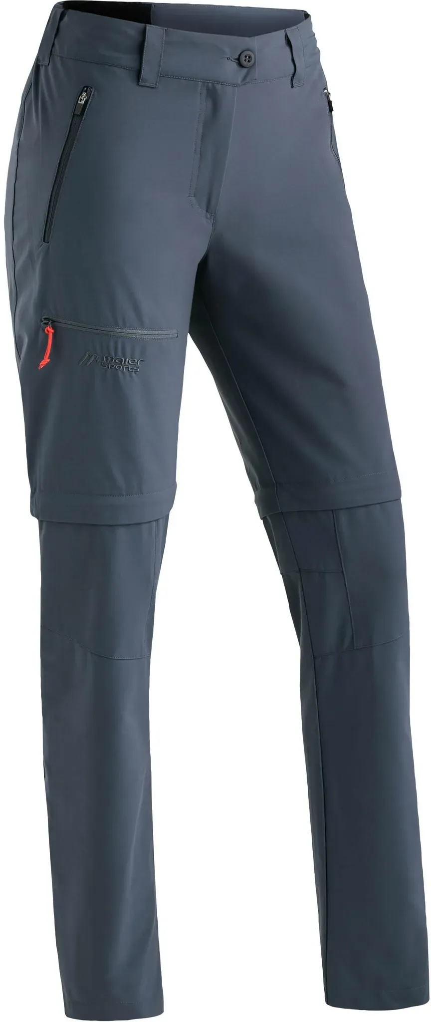 Maier Sports Nata Loop Zipphose Damen in ombre blue, Größe 18 - grau