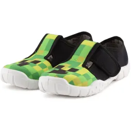 Ladeheid Kinder Hausschuhe LARW005 (Weiß/Schwarz/Grün, 25 EU)