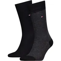 Tommy Hilfiger Birdseye Socken 2er Pack Schwarz 43-46