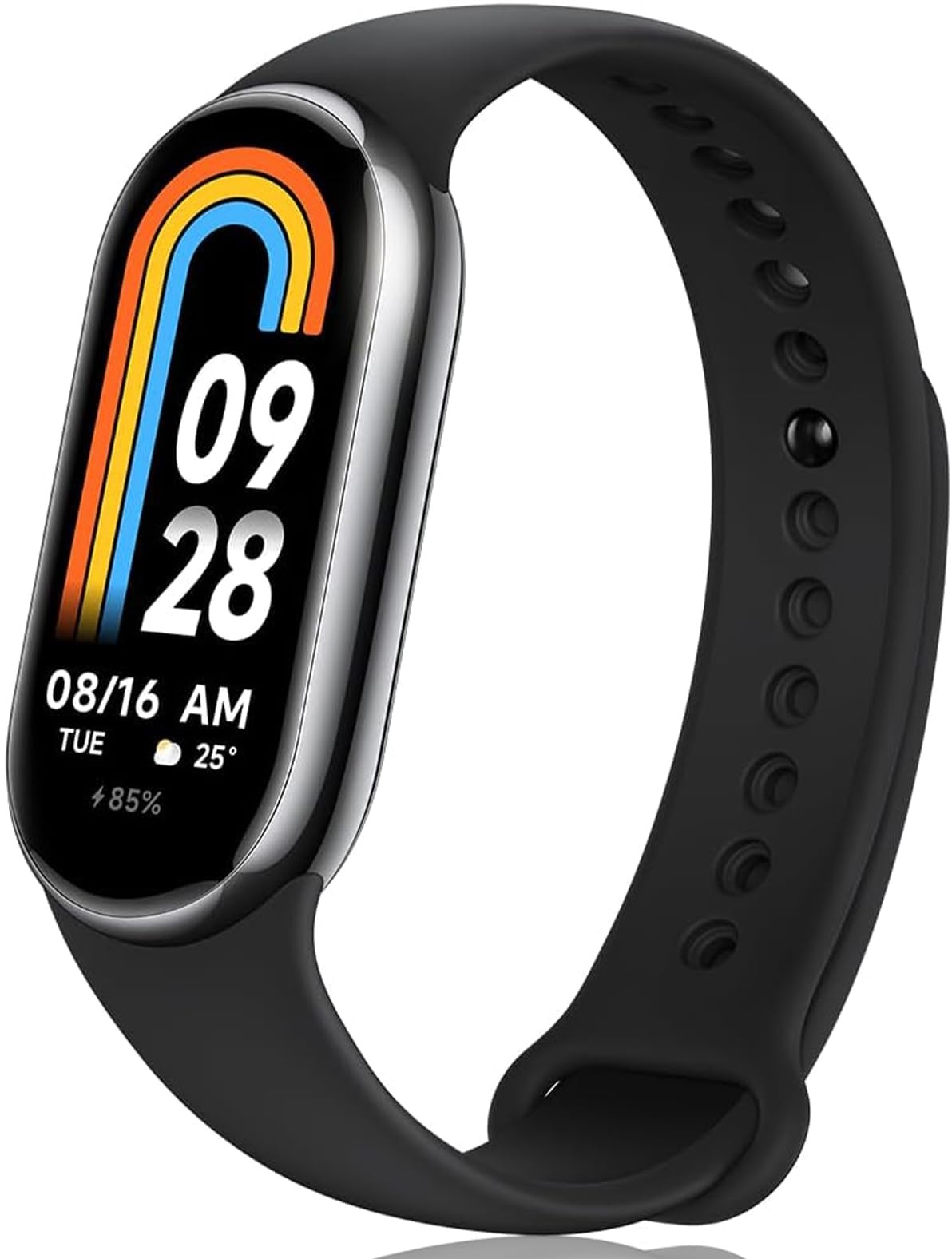 2024 Mi Smart Band 8 Fitness Aktivitäts-Tracker, 1,62"AMOLED Display,150+Sportmodi, SpO2 Tracking, Schlafüberwachung, Herzfrequenzmessung, Benachrichtigungen, Schrittzähler, 5ATM*, Fit App