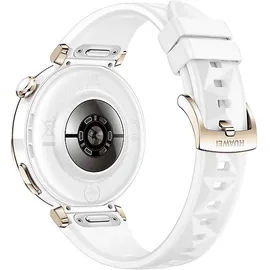 Huawei Watch GT 5 Pro 42 mm Weiß Fluorelastomer-Armband