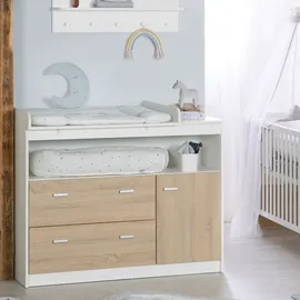 roba Kinderzimmer Gabriella breit 2-tlg. weiß/sonoma eiche