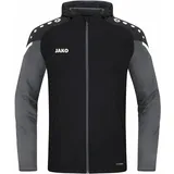 Jako Performance Kapuzenjacke Herren schwarz/anthra light XXL