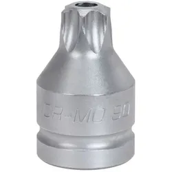 3/4" Kraft-Bit-Stecknuss Torx mit Bohrung, kurz, TB70