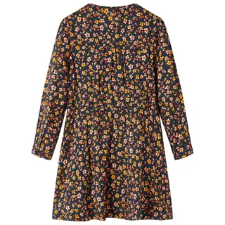 vidaXL Kinderkleid mit Langen Ärmeln Marineblau 92