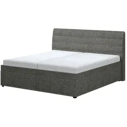 Boxspringbett  Comte ¦ grau ¦ Maße (cm): B: 182 H: 116