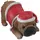 Aspinaworld Weihnachtsdeko, Weihnachts Hunde Figur Mops 11 cm, Weihnachtsfigur, Katzenfigur, Wohnzimmer Deko, Dekofigur, Tierfigur