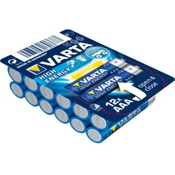 Varta High Energy 04903 - Batterie 12 x AAA