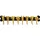 Kare Wandgarderobe Dog Family 69 cm Schwarz-Gold