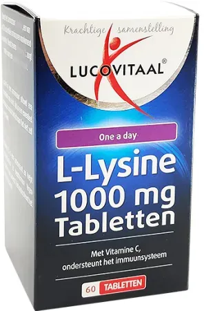 Lucovitaal L-Lysine One A Day 1000mg Tabletten 60