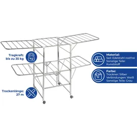 Maximex Mobil 27 m silberfarben