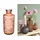 NaDeco Glasvase 'Berlin', Höhe 21cm, Durchmesser 9cm, 1 Liter, viele Farben zur Auswahl | Glas -Vase | Deko-Flaschen | Glas-Flaschen | Kleine Deko-Vasen | Kleine Flaschen, Farbe:Mahagoni