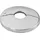 tecuro Scharnierrosette Ø 12 mm x Ø 45 mm x 10 mm - Messing verchromt