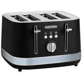 Morphy Richards Illumination schwarzer 4-Scheiben-Toaster, Toaster Schwarz