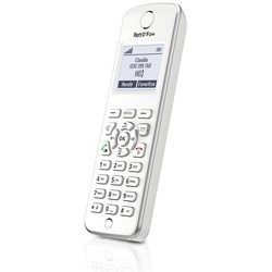 AVM FRITZ!Fon M2 Schnurloses DECT-Telefon (Mobilteile: 1, DECT-Komforttelefon für FRITZ Box, Schnurloses Telefon, HD-Telefonie) weiß