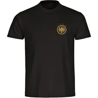 Multifanshop Herren T-Shirt - Germany - Adler Retro Gold