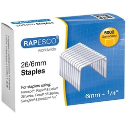 RAPESCO 5000er-Pack verzinkte Heftklammern 26/6mm