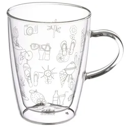 GRÄWE Thermotasse mit Henkel, 300 ml, Sommer, Serie Thermohome