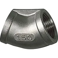 Riegler Winkelstück 45°, innen/innen, Rp 1/4, Edelstahl 1.4408