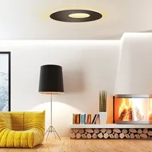 Escale LED-Deckenleuchte Blade Open Alu, Eisen, Stahl & Metall