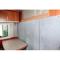 Hindermann 8406-7430 Thermo Trennvorhang für Reisemobile hellgrau