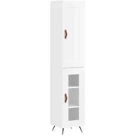 vidaXL Highboard 34,5 x 180 x 34 cm Weiß