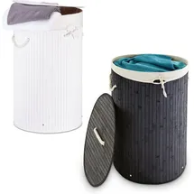 Relaxdays 2 x Wäschekorb rund