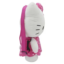 CYP BRANDS - Hello Kitty Różowy Plecak Pluszowy 35cm dla Dzieci i Fanów - Weiß