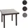 Mendler Cava Beistelltisch 80 x 80 x 80 cm Braun