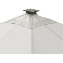 LECO Solarpavillon Lina 3 x 3 m inkl. 4 Seitenteile Lichtgrau
