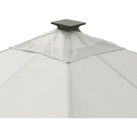 LECO Solarpavillon Lina 3 x 3 m inkl. 4 Seitenteile Lichtgrau