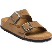 Birkenstock Herren Arizona Suede Leather Sandale (Größe 42, braun)