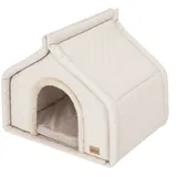 Hobbydog Hundehütte Hundehütte Hundehöhle Hundekorb Katzehütte Hundebett Katzenhöhle beige R1 42x32x43cm