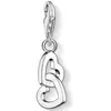 THOMAS SABO Charm-Einhänger Herzen silberfarben