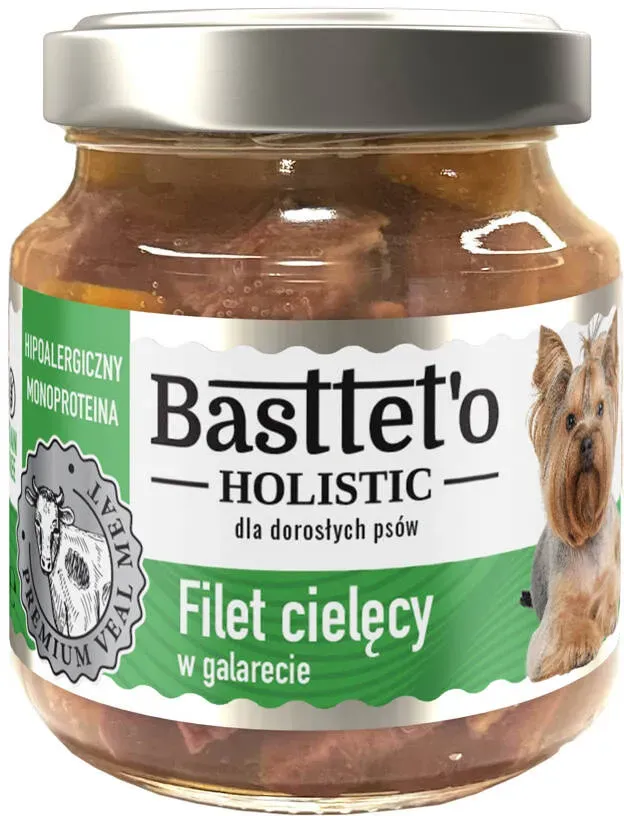 Basttet'o Holistic Kalbsfilet in Galette für Hunde 130g
