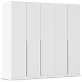 Rauch Drehtürenschrank »Kleiderschrank Schrank Garderobe AGORDO TOPSELLER Schlafzimmer« in zwei Griff-Farben, Breiten 91-360 cm, Dekor- oder Hochglanzfront, durchdachte Innenausstattung, in 7 Breiten und 2 Höhen MADE IN GERMANY, weiß