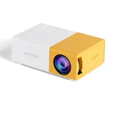 Mini-projektor Mit Audio, Hd-usb-anschluss, Unterstützt 1080p, Heimkino-mediaplayer, Us-stecker, Gelb