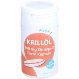 Apofit Krillöl 500 mg Omega-3 Forte Kapseln MediFit
