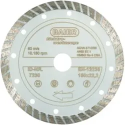 Baier Diamantscheibe Turbo (All)Round 125 x 22,2 mm, weiß graviert