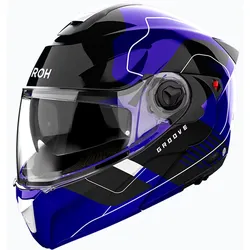 Airoh Specktre Groove, Klapphelm - Blau/Schwarz - M