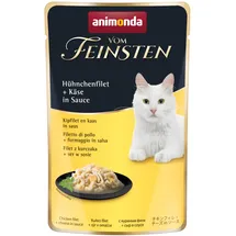Animonda Vom Feinsten Adult 50g Beutel Katzennassfutter 18 x 50 Gramm Hühnchenfilet + Käse in Sauce