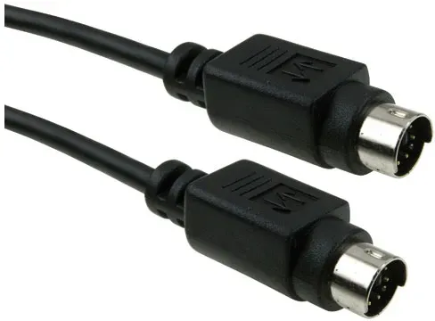 ICIDU S-Video Cable, 2m, 2 m, S-Video (4-pin), S-Video (4-pin), Schwarz, Männlic