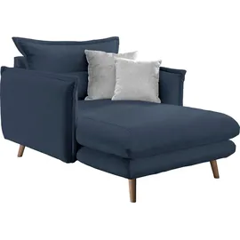 INOSIGN Loveseat »Lazio« moderner Sessel mit einer bequemen Polsterung, 2 Stk. Zierkissen blau