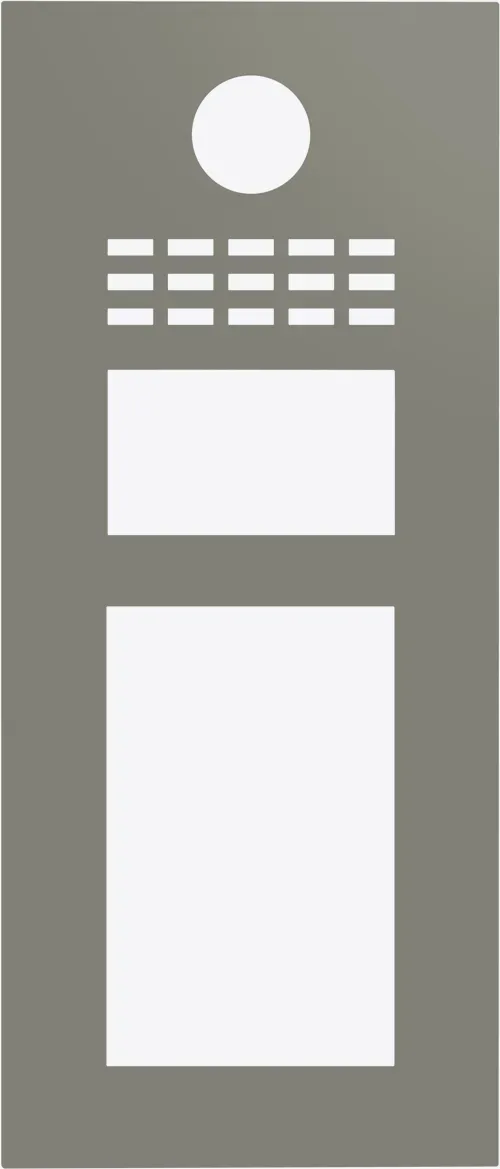 DoorBird D31TDV Frontblende Betongrau, Edelstahl, pulverbeschichtet, seidenmatt